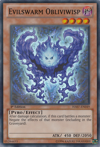 Obliviwisp Evilswarm [HA07-EN049] Súper Raro 