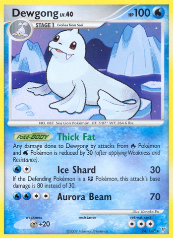 Dewgong (24/147) [Platino: Vencedores Supremos] 