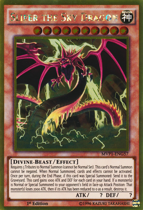 Slifer el Dragón del Cielo [MVP1-ENG57] Oro Raro 