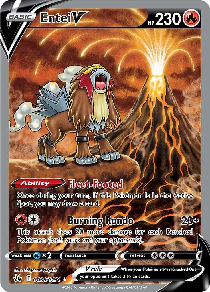 Entei V (GG36/GG70) [Espada y escudo: Crown Zenith] 