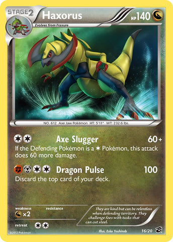 Haxorus (16/20) (Exclusivo en blíster) [Blanco y negro: Dragon Vault] 
