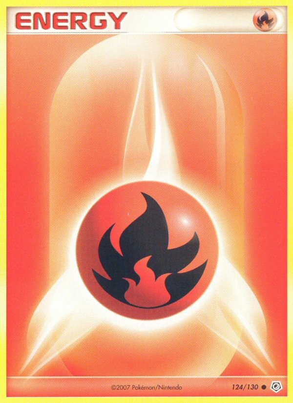 Energía de fuego (124/130) [Diamante y perla: conjunto básico] 