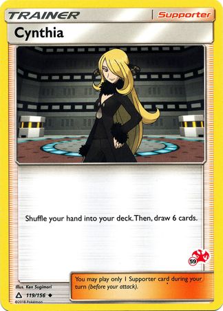 Cynthia (119/156) (Sello Charizard n.° 59) [Academia de batalla 2020] 