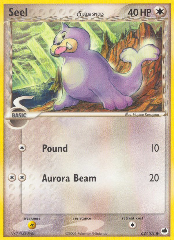Seel (62/101) (Especie Delta) [EX: Dragon Frontiers] 