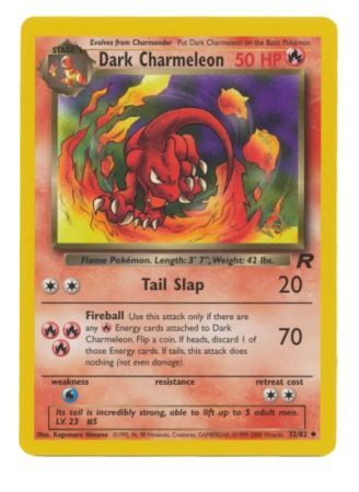 Dark Charmeleon (32/82) (Promoción estampada W) [Team Rocket Unlimited] 