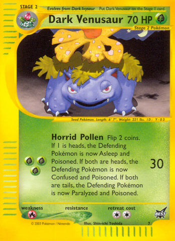 Dark Venusaur (7) [Lo mejor de las promociones] 