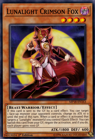 Lunalight Crimson Fox [MP18-EN163] Común 