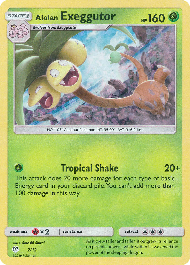 Exeggutor de Alola (2/12) [Promociones de McDonald's: Colección 2019] 