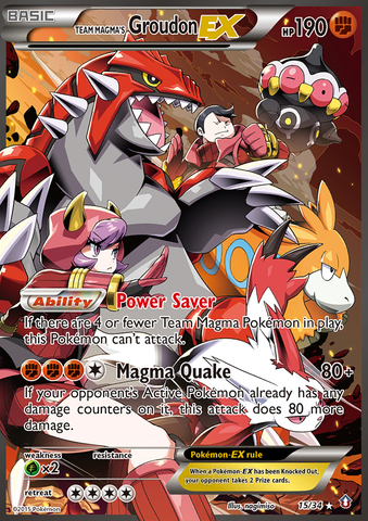 Groudon ex del equipo Magma (15/34) [XY: Doble crisis] 