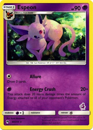 Espeon (89/214) (Cubierta Mewtwo) [Battle Academy 2020] 