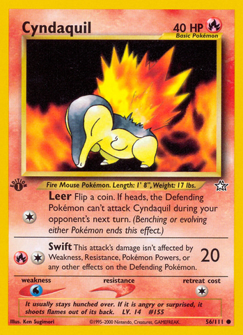 Cyndaquil (56/111) [Neo Génesis 1.ª edición] 