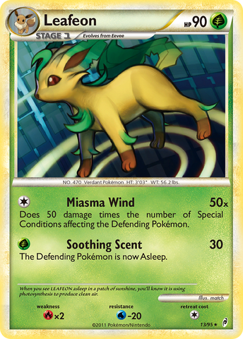 Leafeon (13/95) [HeartGold y SoulSilver: Call of Legends] 