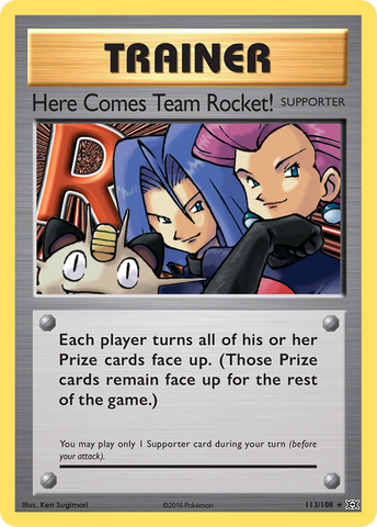 ¡Aquí viene el Equipo Rocket! (113/108) [XY: Evoluciones] 