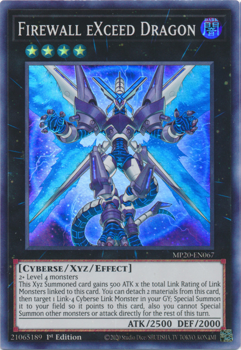 Firewall eXceed Dragón [MP20-EN067] Súper Raro 