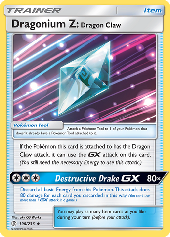 Dragonium Z: Dragon Claw (190/236) [Sol y Luna: Eclipse cósmico] 