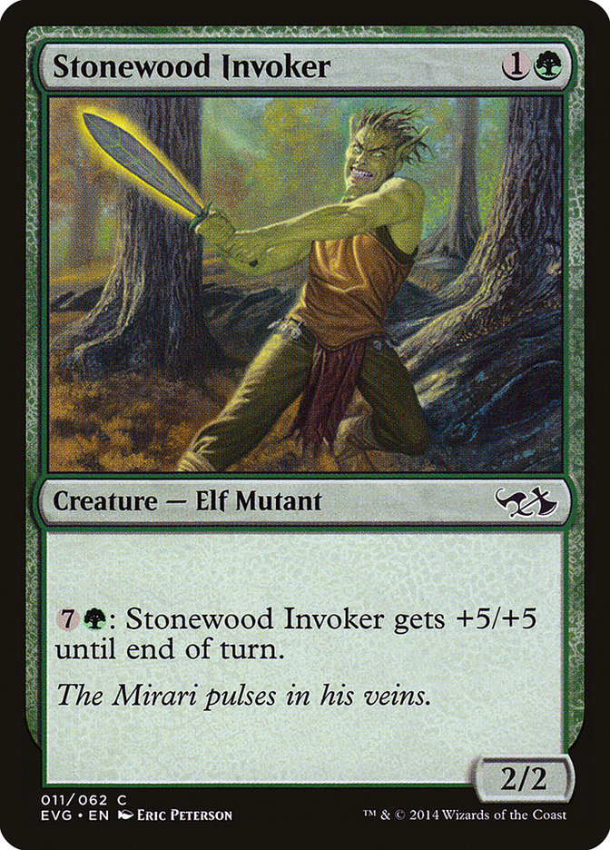 Stonewood Invoker (Elfos contra Goblins) [Antología de Duel Decks] 