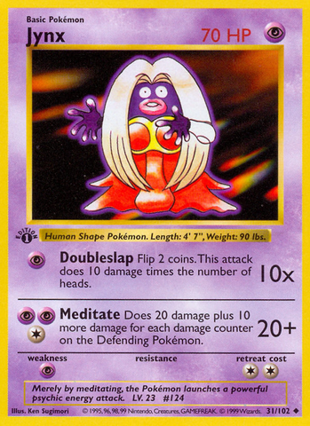 Jynx (31/102) (Shadowless) [Conjunto básico 1.ª edición] 