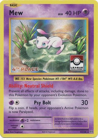 Mew (53/108) (4to lugar de promoción de liga) [XY: Evoluciones] 