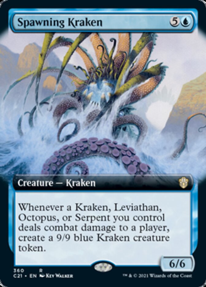 Kraken engendrado (arte extendido) [Commander 2021] 