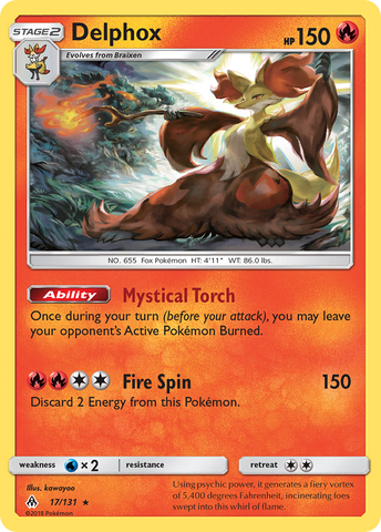 Delphox (17/131) [Sol y Luna: Luz Prohibida] 
