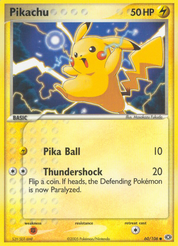Pikachu (60/106) [EX: Esmeralda] 