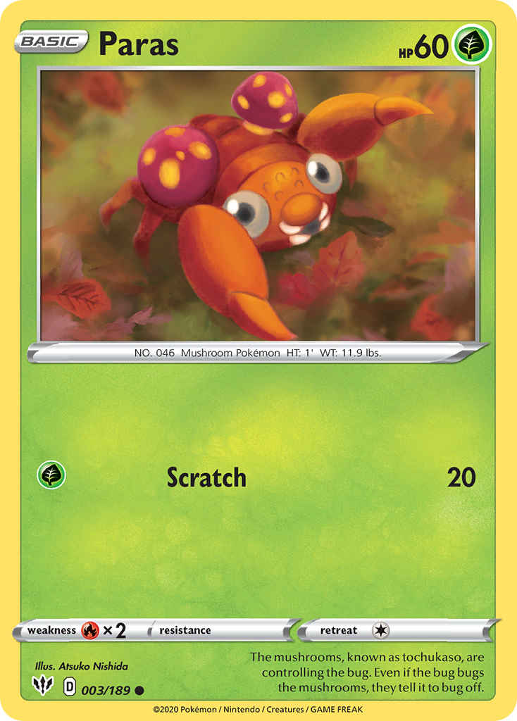 Paras (003/189) [Espada y escudo: Oscuridad en llamas] 