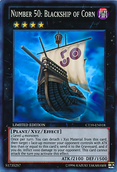 Número 50: Blackship of Corn [CT10-EN018] Súper Raro 