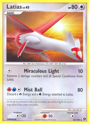 Latias (22/106) [Diamante y Perla: Grandes Encuentros] 