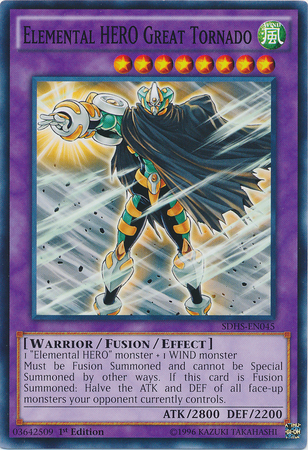 Gran Tornado del Héroe Elemental [SDHS-EN045] Común 