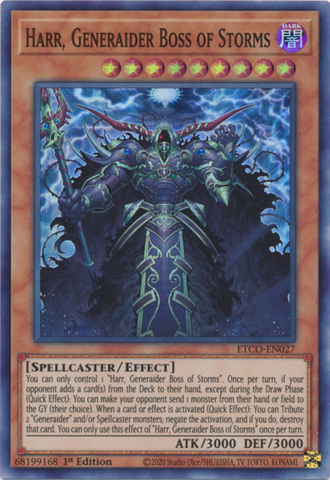 Harr, Jefe General de las Tormentas [ETCO-EN027] Súper Raro 