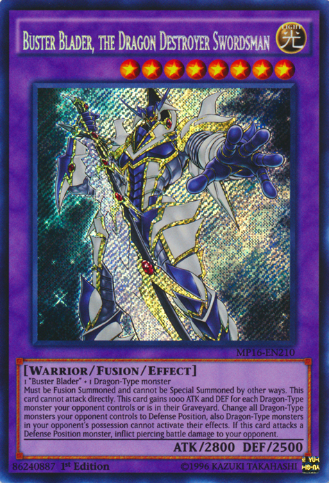 Buster Blader, el espadachín destructor de dragones [MP16-EN210] Secreto raro 