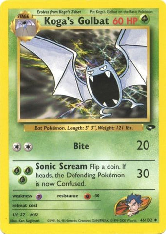 Golbat de Koga (46/132) [Gym Challenge Unlimited] 