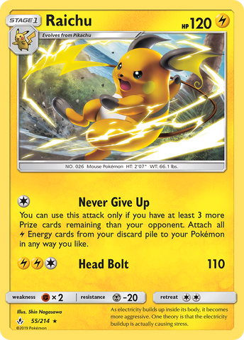 Raichu (55/214) [Sol y Luna: Vínculos inquebrantables] 