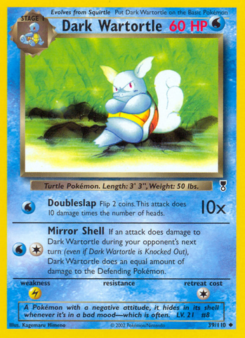 Dark Wartortle (39/110) [Colección legendaria] 