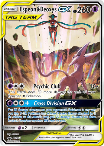 Espeon y Deoxys GX (SM240) [Sol y Luna: Promociones de Black Star] 