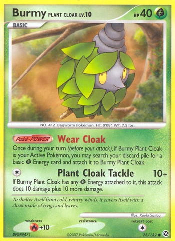 Capa de planta Burmy (78/132) [Diamond &amp; Pearl: Secret Wonders] 