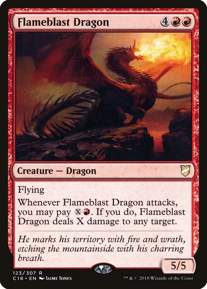 Dragón Explosivo de Llamas [Comandante 2018] 