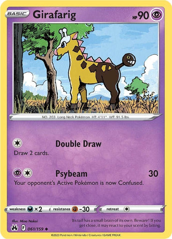 Girafarig (061/159) [Espada y escudo: Crown Zenith] 