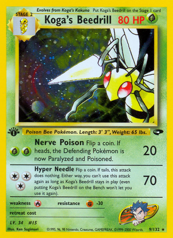 Beedrill de Koga (9/132) [Gym Challenge 1.ª edición] 