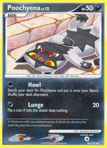 Poochyena (86/127) [Platino: Conjunto básico] 