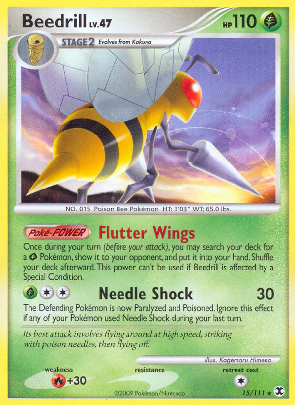 Beedrill (15/111) [Platino: Rivales en ascenso] 