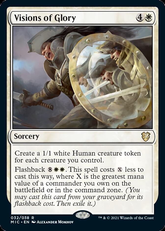 Visiones de gloria [Innistrad: Comandante de caza de medianoche] 