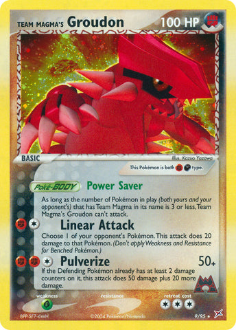Groudon del equipo Magma (9/95) (exclusivo de la baraja temática) [EX: Team Magma vs Team Aqua] 