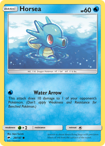 Horsea (29/147) [Sol y Luna: Sombras ardientes] 