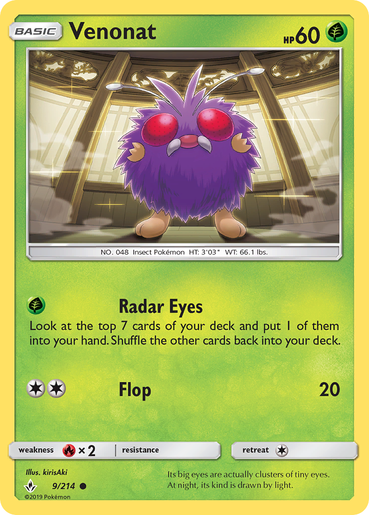 Venonat (9/214) [Sol y Luna: Vínculos inquebrantables] 