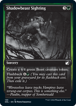 Avistamiento de bestias de las sombras [Innistrad: función doble] 