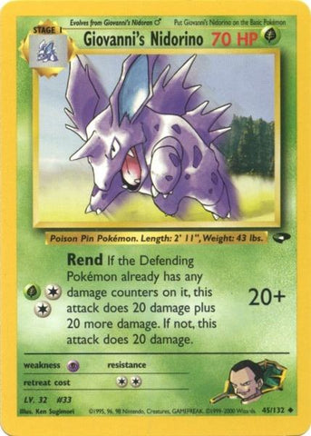 Nidorino de Giovanni (45/132) [Gym Challenge Unlimited] 