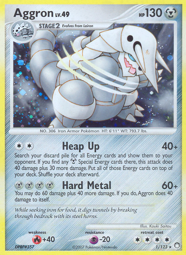 Aggron (1/123) [Diamante y Perla: Tesoros Misteriosos] 