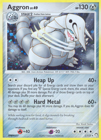 Aggron (1/123) [Diamante y Perla: Tesoros Misteriosos] 