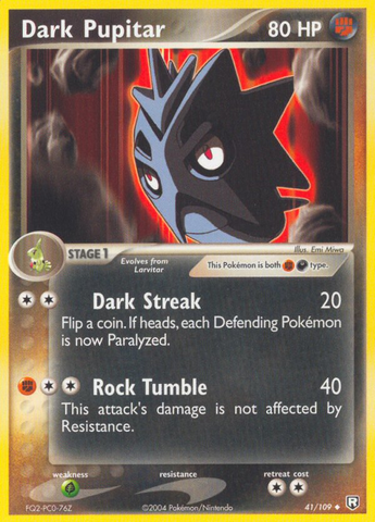 Pupitar oscuro (41/109) [EX: El regreso del Team Rocket] 